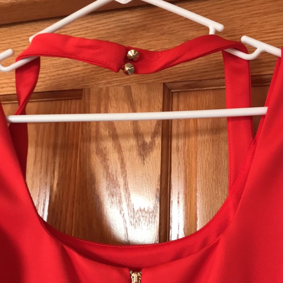 GUESS Red Body-con Halter Scuba Dress NWT (6) - Picture 7 of 9
